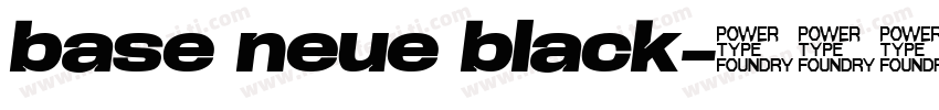 base neue black字体转换